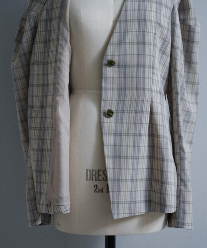 Pasterip Check peplum summer jacket 夾克
