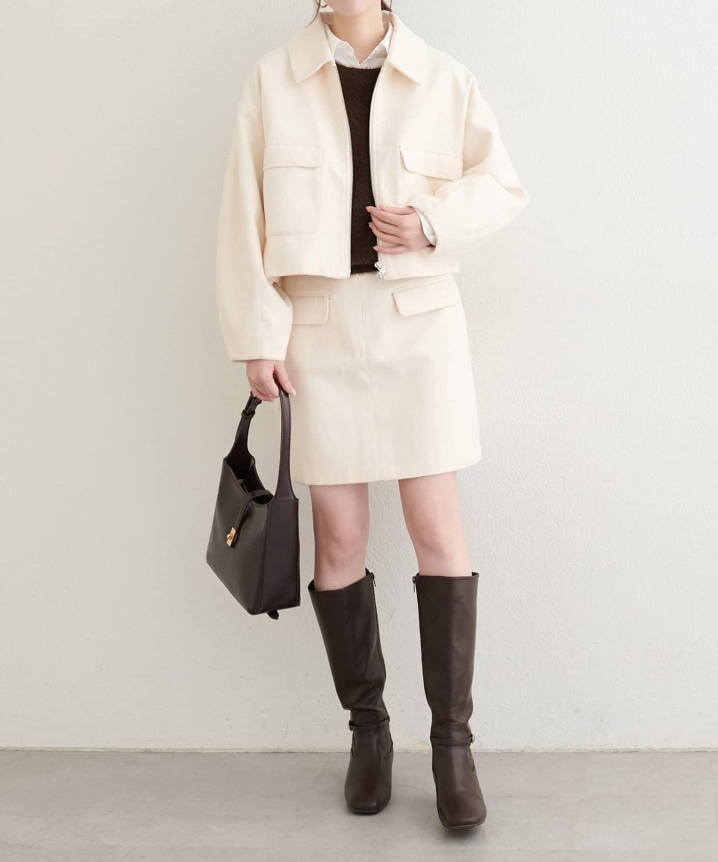 natural couture 口袋設計 A字剪裁 半身裙