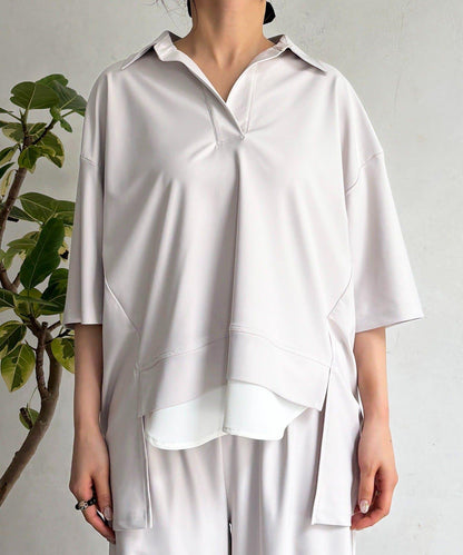 開襟襯衫長褲套裝