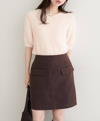 natural couture 口袋設計 A字剪裁 半身裙