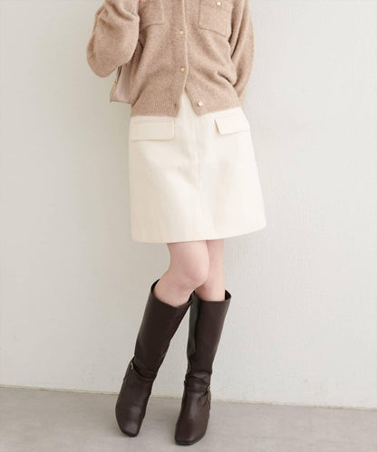natural couture 口袋設計 A字剪裁 半身裙