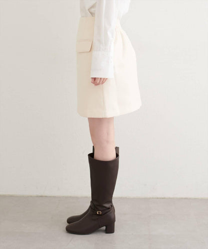natural couture 口袋設計 A字剪裁 半身裙