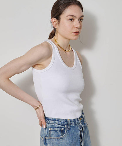 復古羅紋背心