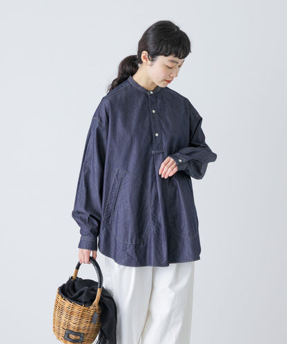 牛仔套頭襯衫