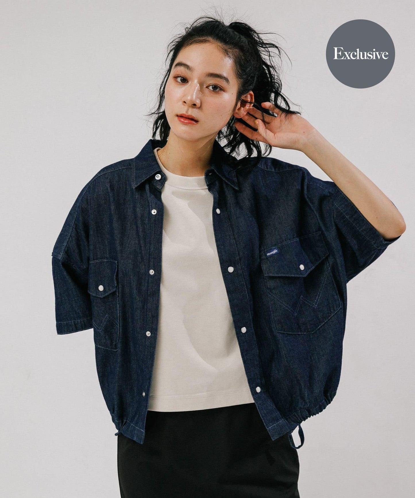 聯名 Wrangler×EKAL 輕牛仔工裝襯衫
