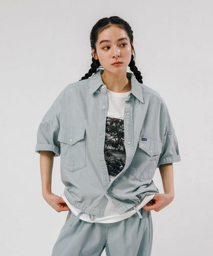 聯名 Wrangler×EKAL 輕牛仔工裝襯衫