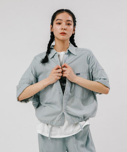 聯名 Wrangler×EKAL 輕牛仔工裝襯衫
