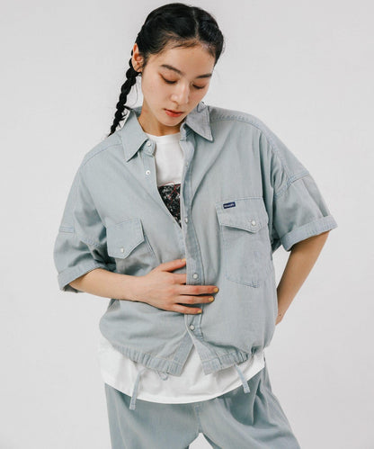 聯名 Wrangler×EKAL 輕牛仔工裝襯衫