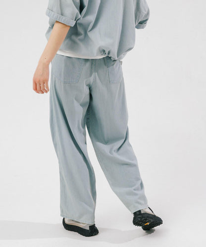 Wrangler×EKAL 輕薄牛仔寬鬆闊腿褲