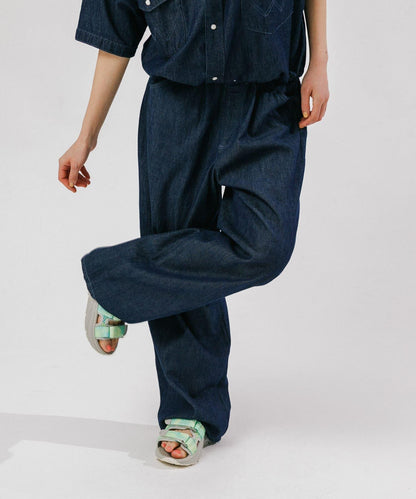 Wrangler×EKAL 輕薄牛仔寬鬆闊腿褲