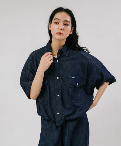 聯名 Wrangler×EKAL 輕牛仔工裝襯衫