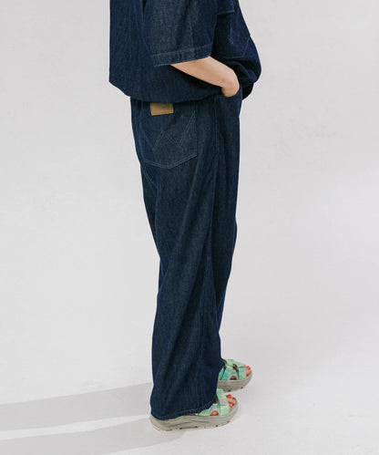 Wrangler×EKAL 輕薄牛仔寬鬆闊腿褲