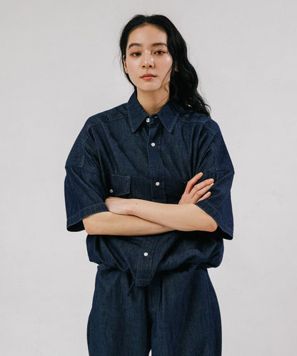 聯名 Wrangler×EKAL 輕牛仔工裝襯衫