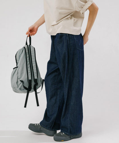 Wrangler×EKAL 輕薄牛仔寬鬆闊腿褲