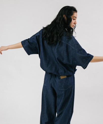 聯名 Wrangler×EKAL 輕牛仔工裝襯衫