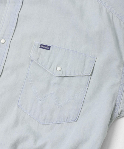 聯名 Wrangler×EKAL 輕牛仔工裝襯衫
