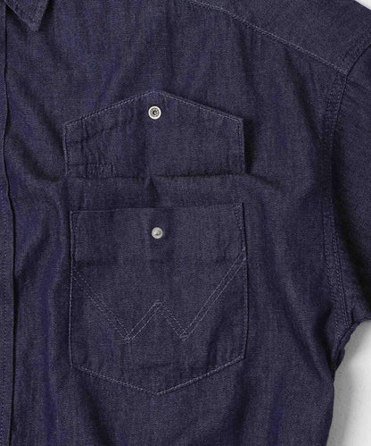 聯名 Wrangler×EKAL 輕牛仔工裝襯衫