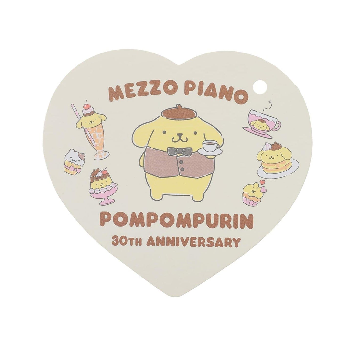 ポムポムプリン（布丁狗） 條紋羅紋襪子