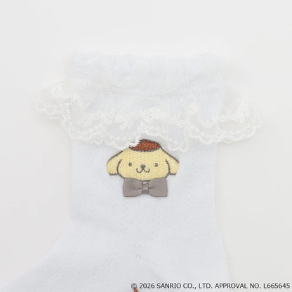 ポムポムプリン（布丁狗） 蕾絲襪子