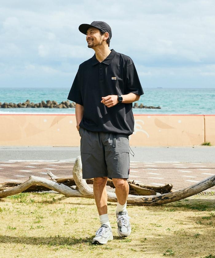 FREAK'S STORE for BEACH & FES 寬鬆版 單點LOGO 抽繩設計 Polo衫