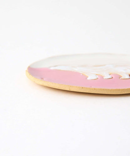 teto ceramics 《聯名》 北極熊櫻花圖案橢圓盤
