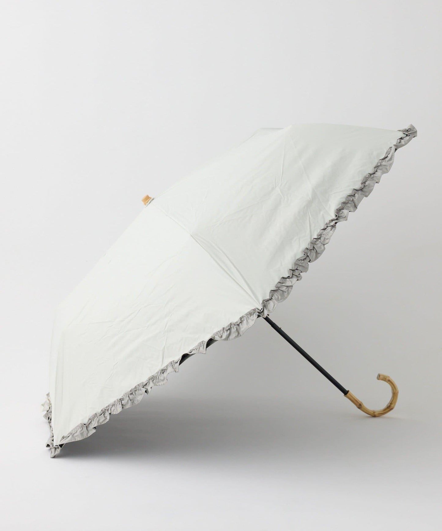 晴雨兩用 拼色荷葉邊 摺疊傘