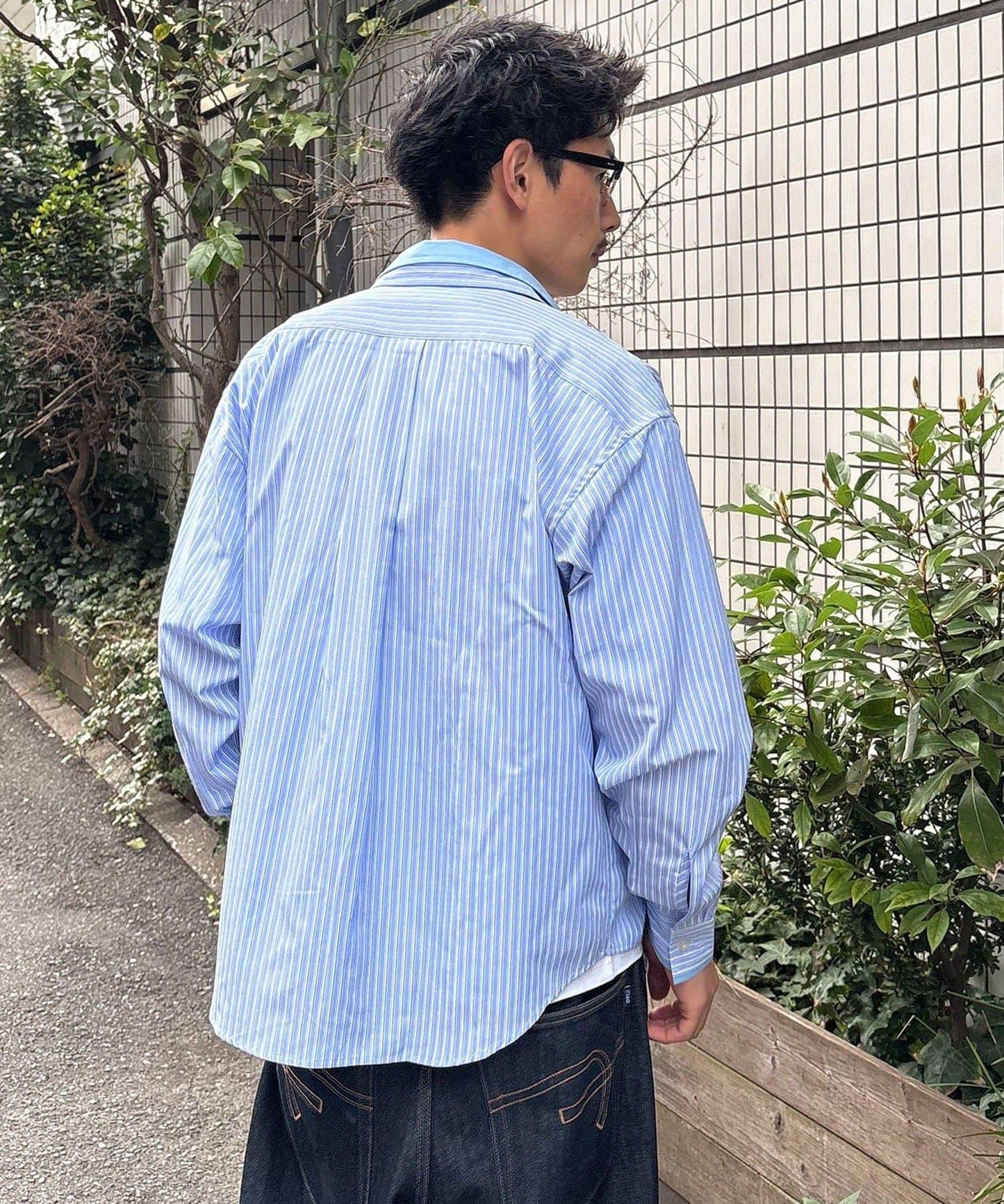 疊穿風雙領設計襯衫