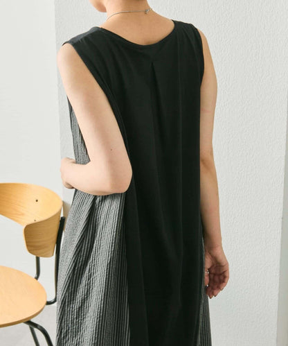 《2點セット/別々にも著れる》 拼接設計 連衣裙套裝【SUM1 STYLE】