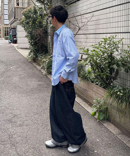 疊穿風雙領設計襯衫