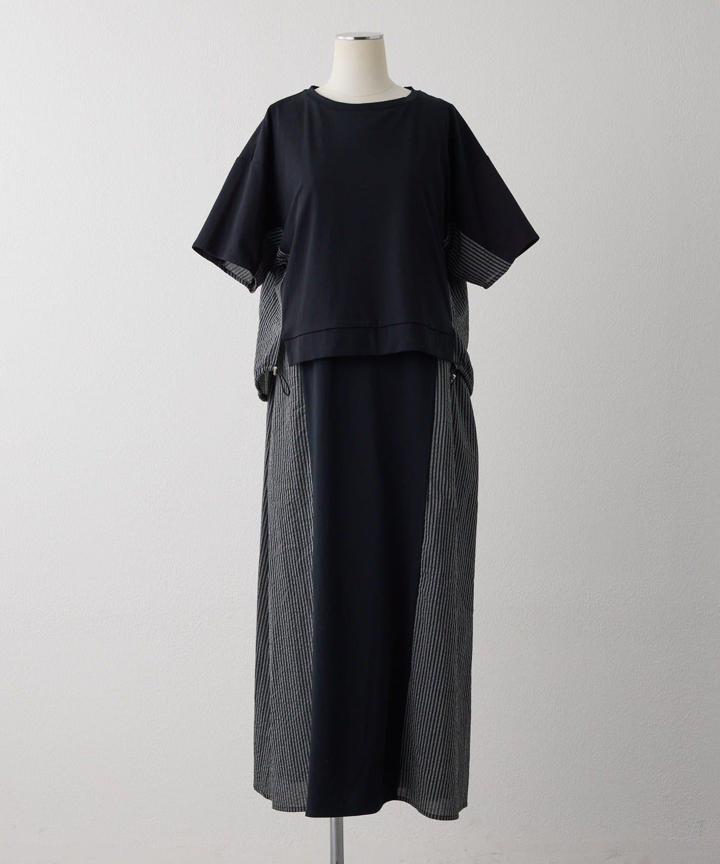 《2點セット/別々にも著れる》 拼接設計 連衣裙套裝【SUM1 STYLE】