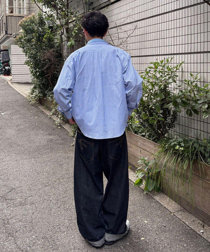 疊穿風雙領設計襯衫