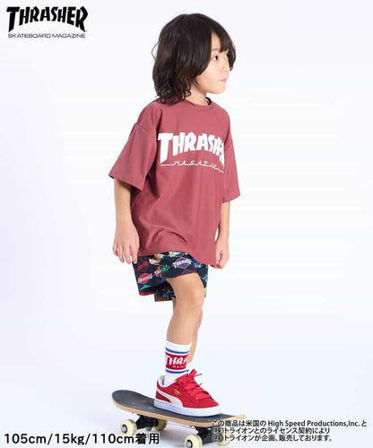 THRASHER 水陸兩用 圖案 Tシャツ