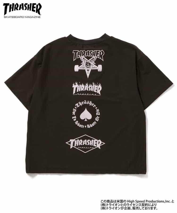 THRASHER 水陸兩用 圖案 Tシャツ