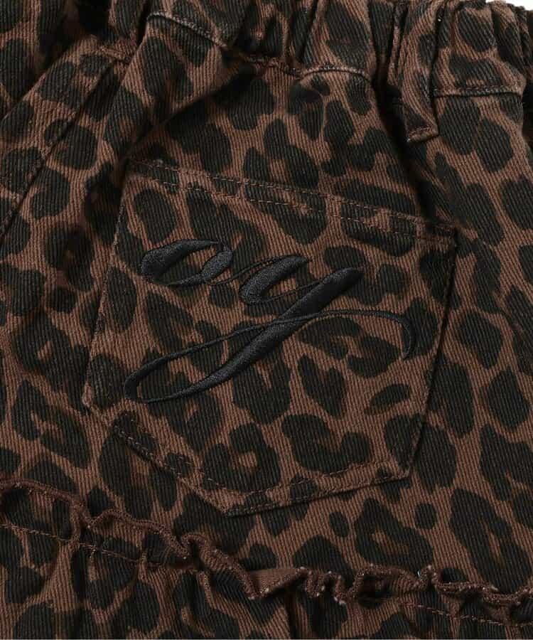 後背Logo荷葉邊裙褲