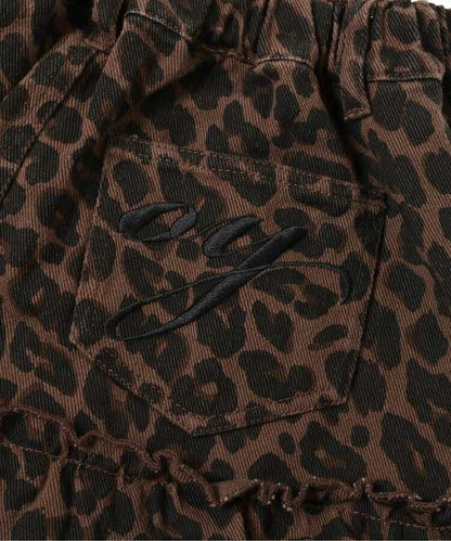 後背Logo荷葉邊裙褲