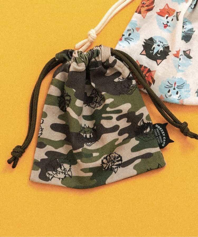 BREEZY CATS 全印花 束口袋