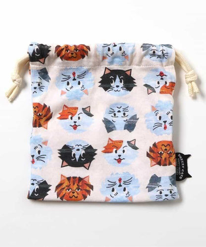 BREEZY CATS 全印花 束口袋
