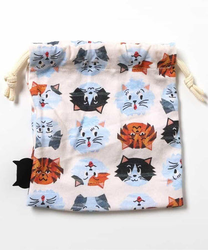 BREEZY CATS 全印花 束口袋