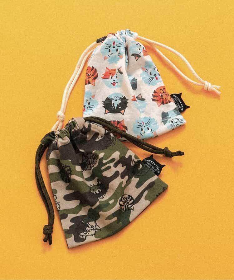 BREEZY CATS 全印花 束口袋