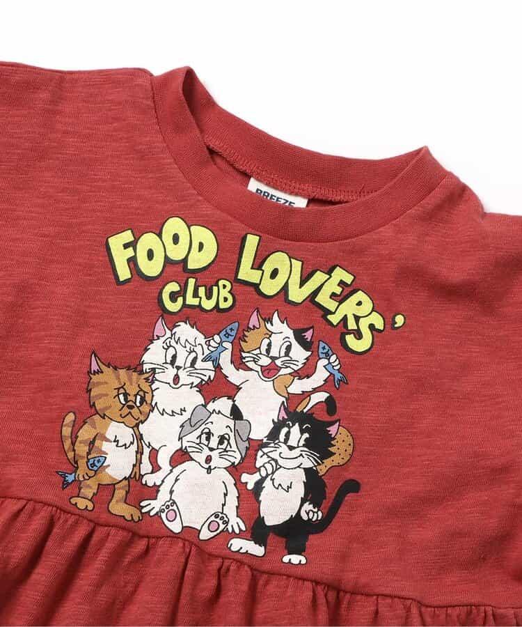 BREEZY CATS 插畫T恤連衣裙