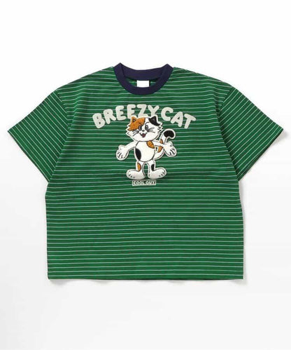 沙嘎拉刺繡貼布圖案 BREEZY CATS T恤