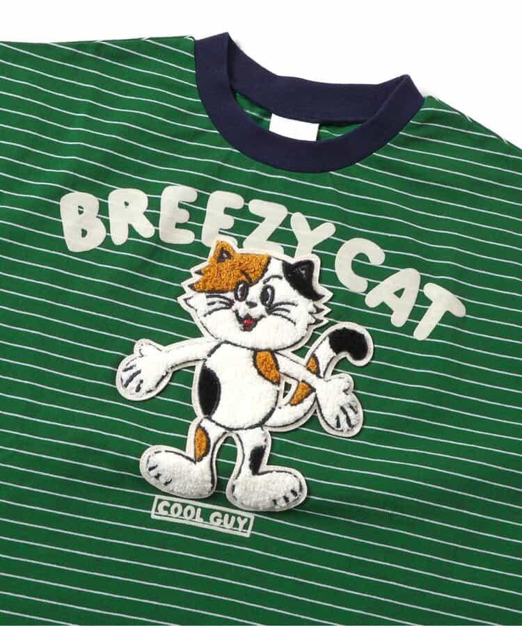 沙嘎拉刺繡貼布圖案 BREEZY CATS T恤