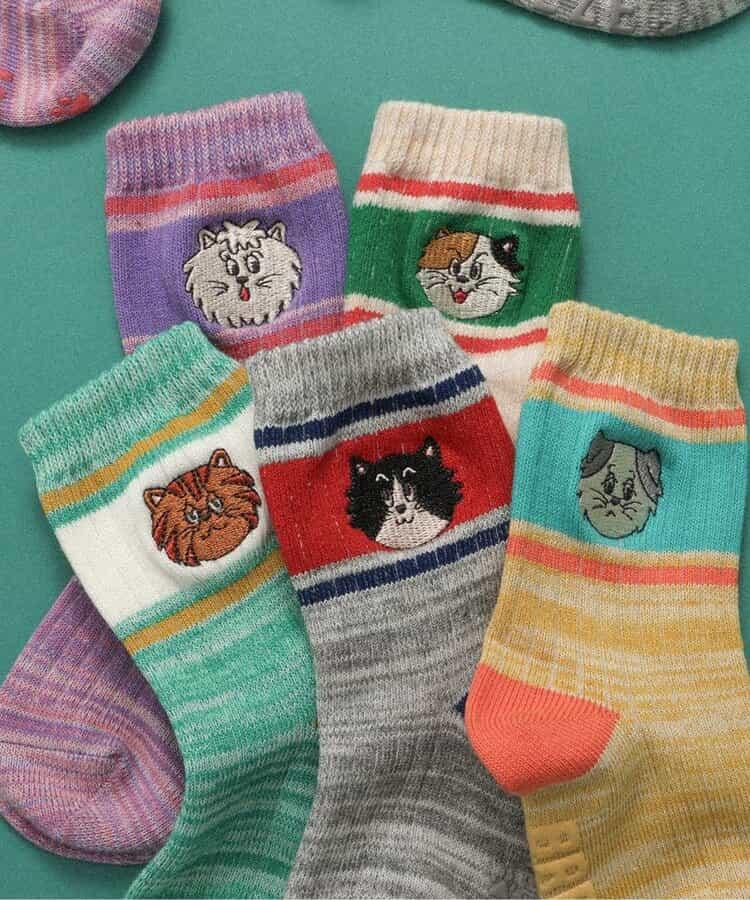 BREEZY CATS 3P 單點裝飾襪子