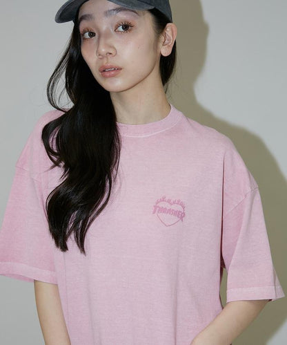 特別款背部印花愛心Logo T恤