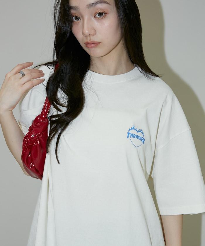 特別款背部印花愛心Logo T恤