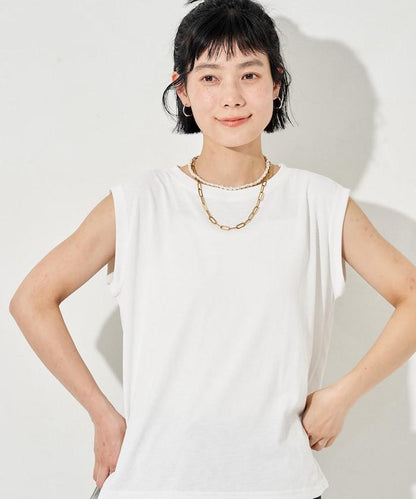防汗漬 無袖 平紋針織 遮熱 防紫外線 T恤