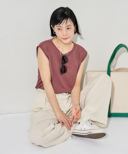 防汗漬 無袖 平紋針織 遮熱 防紫外線 T恤