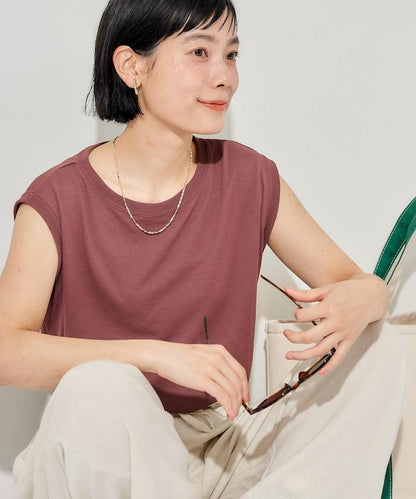 防汗漬 無袖 平紋針織 遮熱 防紫外線 T恤