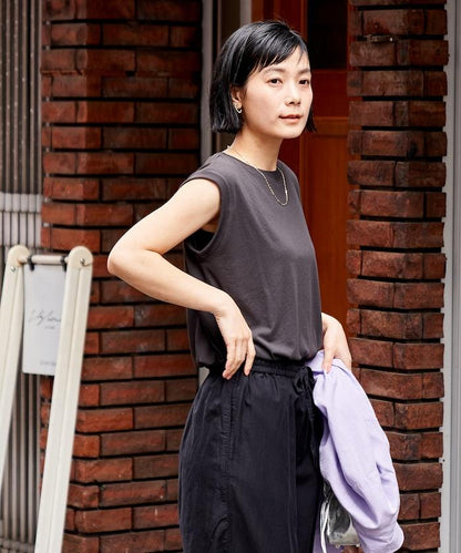 防汗漬 無袖 平紋針織 遮熱 防紫外線 T恤