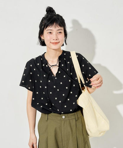 印度通體刺繡 袖部荷葉邊 輕薄面料 上衣（可成套）